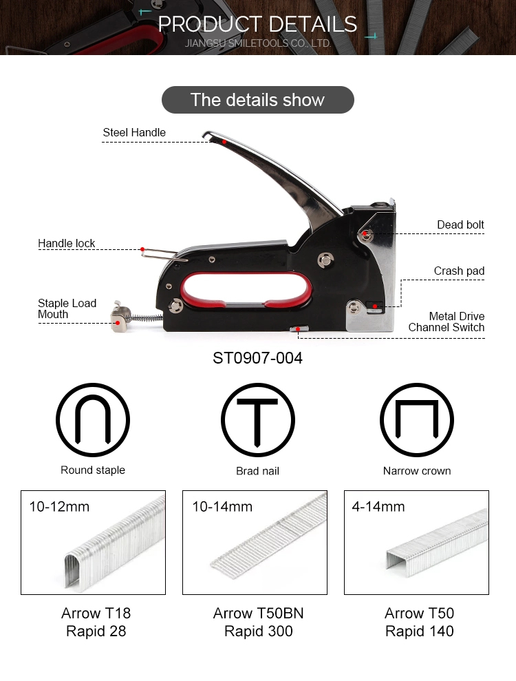 Framing Tool 3 in 1 Heavy Duty Manual Corded Staple Gun and Nailer