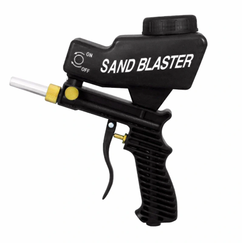 Portable Gravity Sandblasting Gun Pneumatic Sandblasting Set Rust Blasting Device Adjustable Mini Blasting Machine Spray Gun Sandblasting Gun