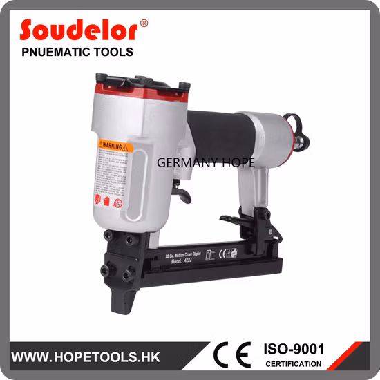 인기 있는 공압 스테이플링 도구 중형 에어 스테이플러 422j