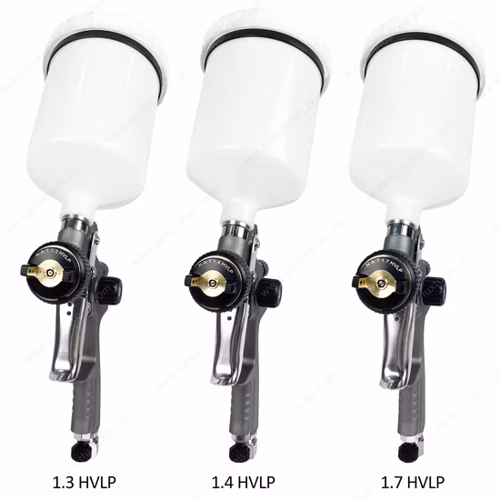 1.3/1.4/1.7/2.0mm 노즐 에어 스프레이 건 HVLP 스프레이 건 H827